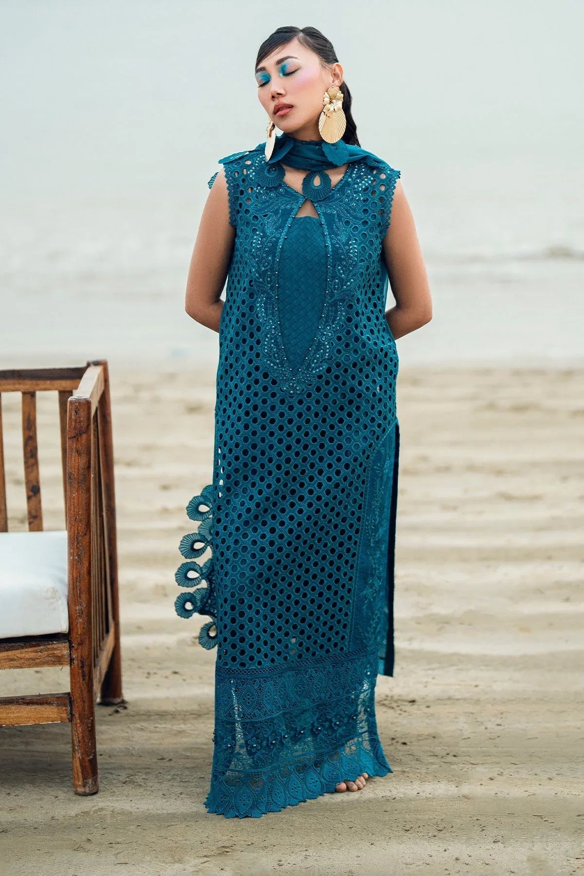 Nureh | Khuwab Luxury Lawn | NE-148 - Rang-e-Khaas