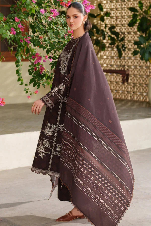 Farasha | Meline Premium Viscose 25 | Autumn Rose - Rang-e-Khaas