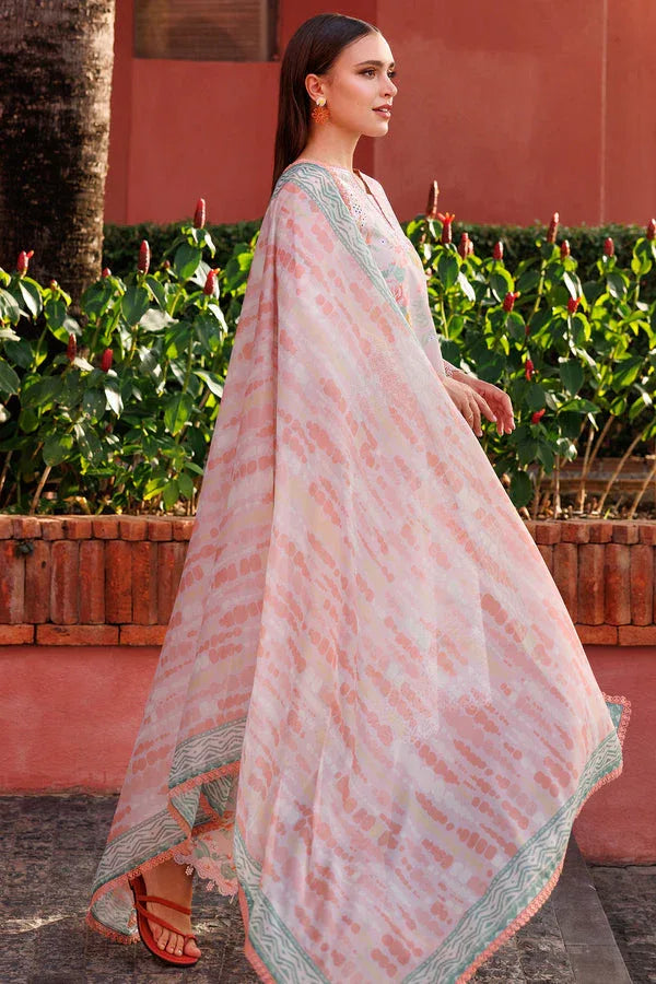 Farasha | Printed Essentials | Peach Glow - Rang-e-Khaas