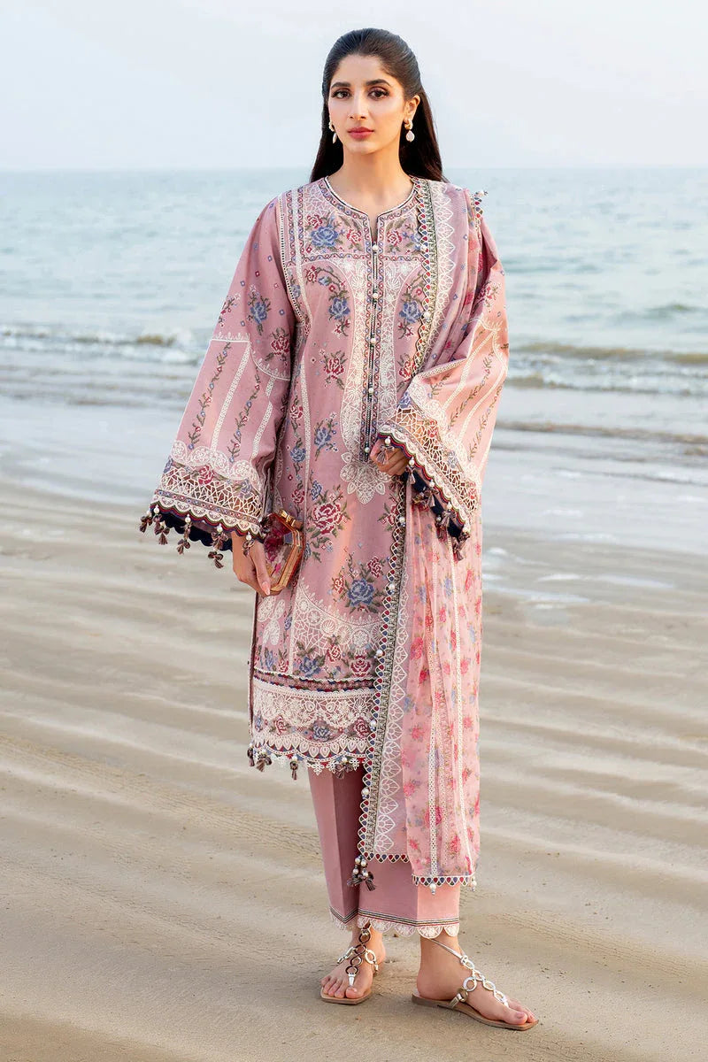 Jazmin | Shahkaar Luxury Lawn 25 | SL25-D2 - Rang-e-Khaas