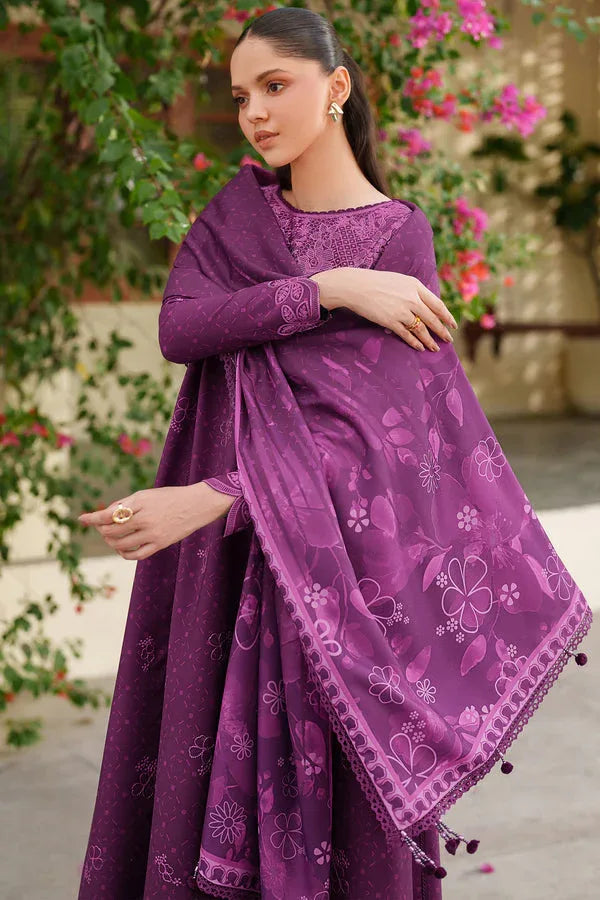 Farasha | Meline Premium Viscose 25 | Wild Plum - Rang-e-Khaas