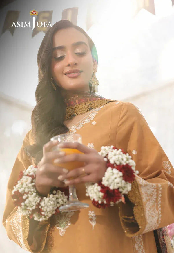 Asim Jofa | Summer Rhapsody | AJUBU-04 Embroidered Jacquard - Rang-e-Khaas