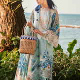 ELAF Signature Embroidered Lawn Unstitched 3Pc Suit ESL-07B HEAVEN'S MIST