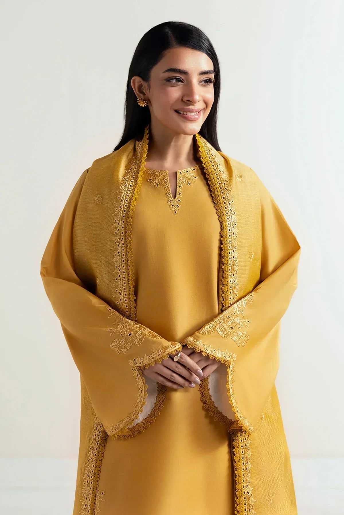 Afrozeh | Basic Pret 25 | Honeydew Hues - Rang-e-Khaas