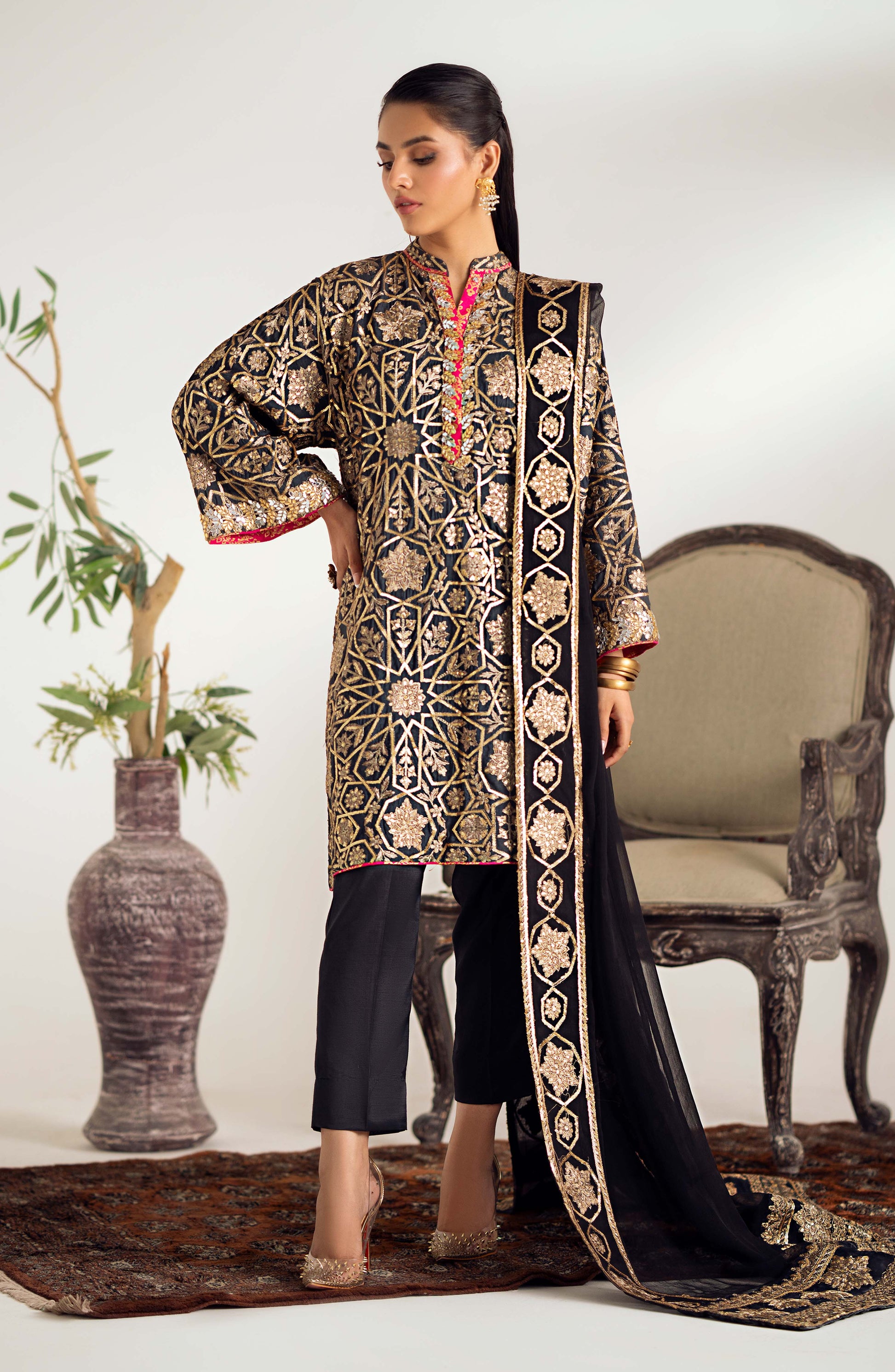 Maryum N Maria | Dastan Formals | ALIRA - MS40016 - Rang-e-Khaas