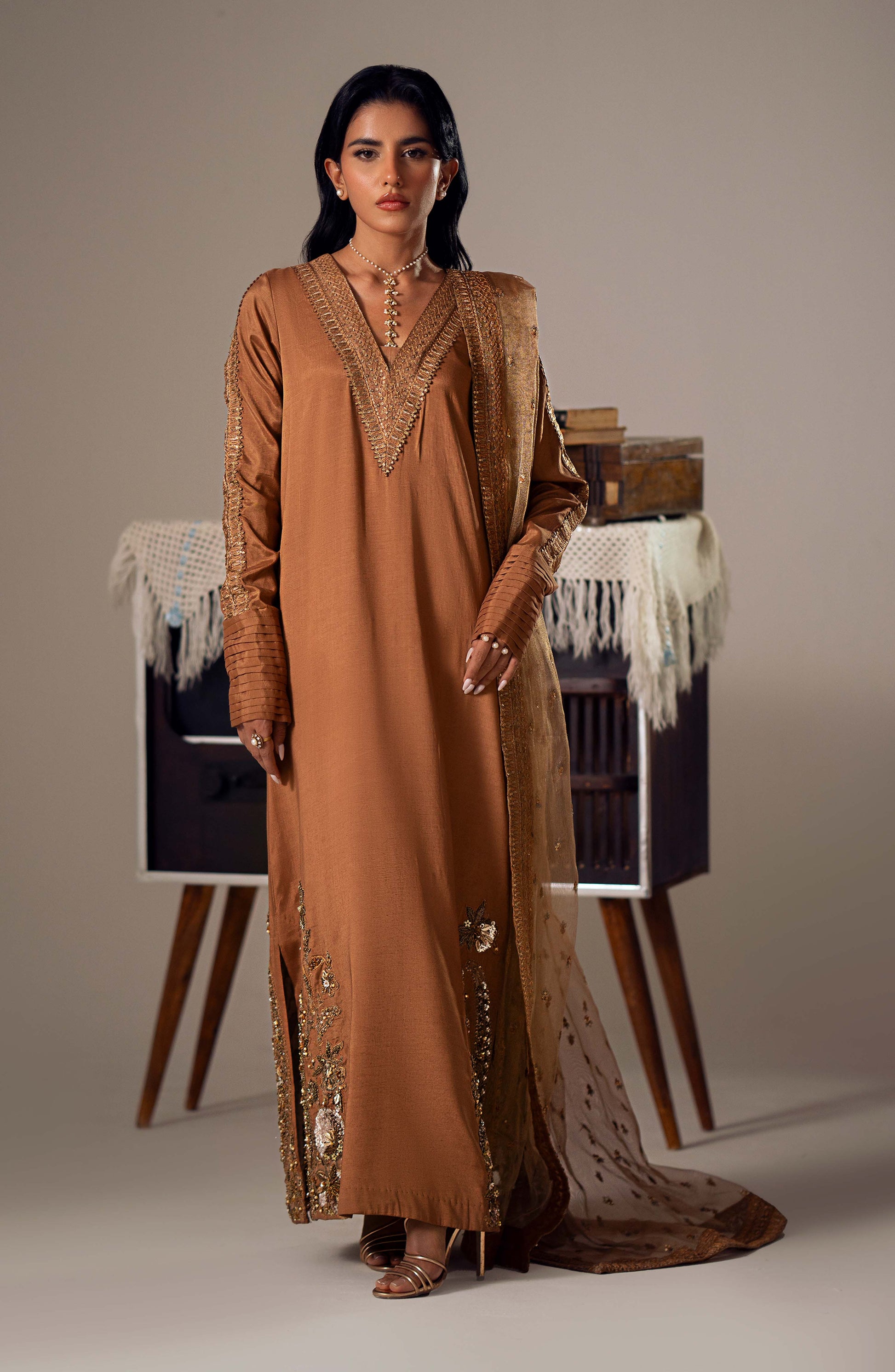 Maryum N Maria | Dastan Formals | ZARIA - MS40019 - Rang-e-Khaas