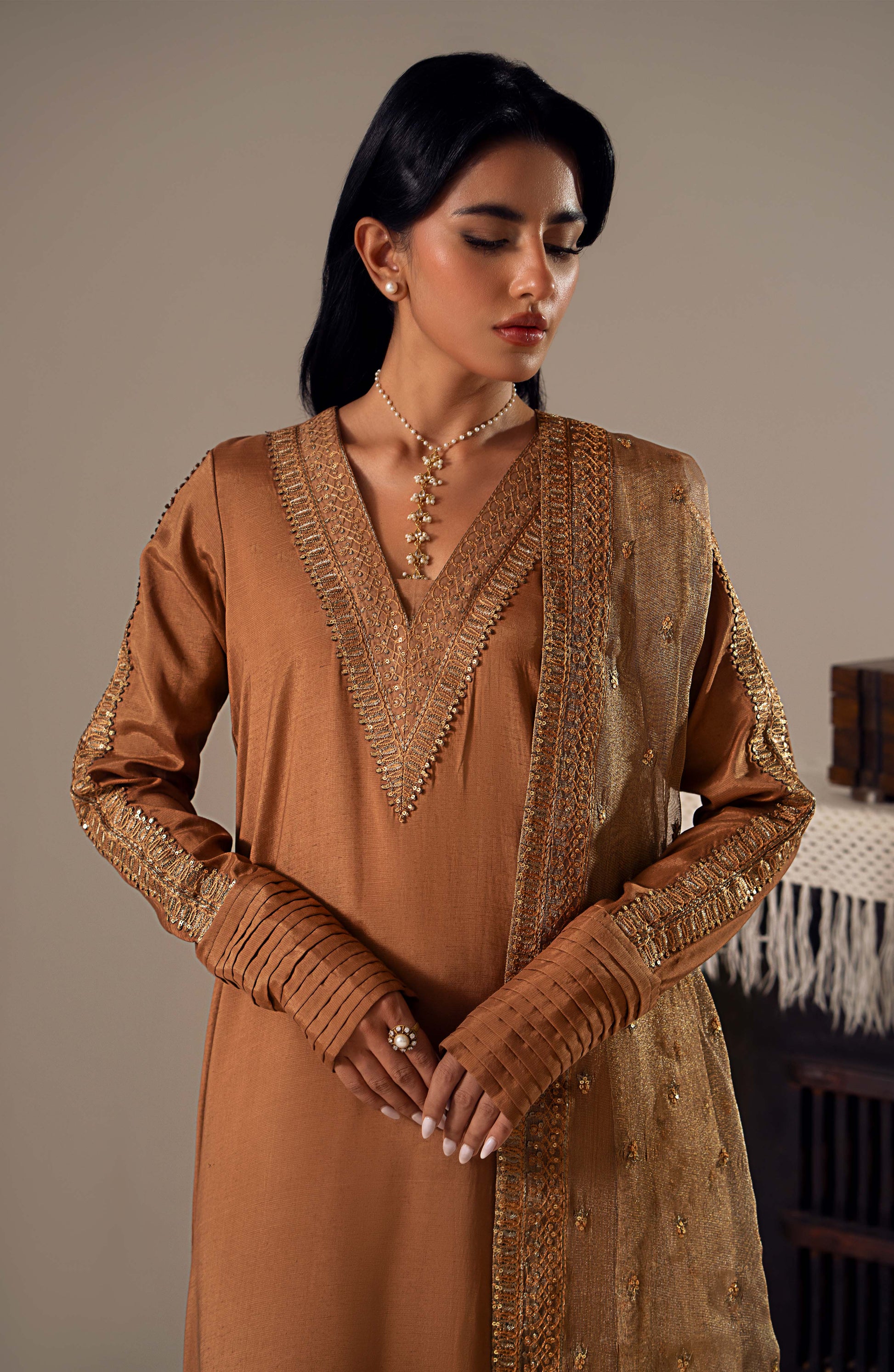 Maryum N Maria | Dastan Formals | ZARIA - MS40019 - Rang-e-Khaas