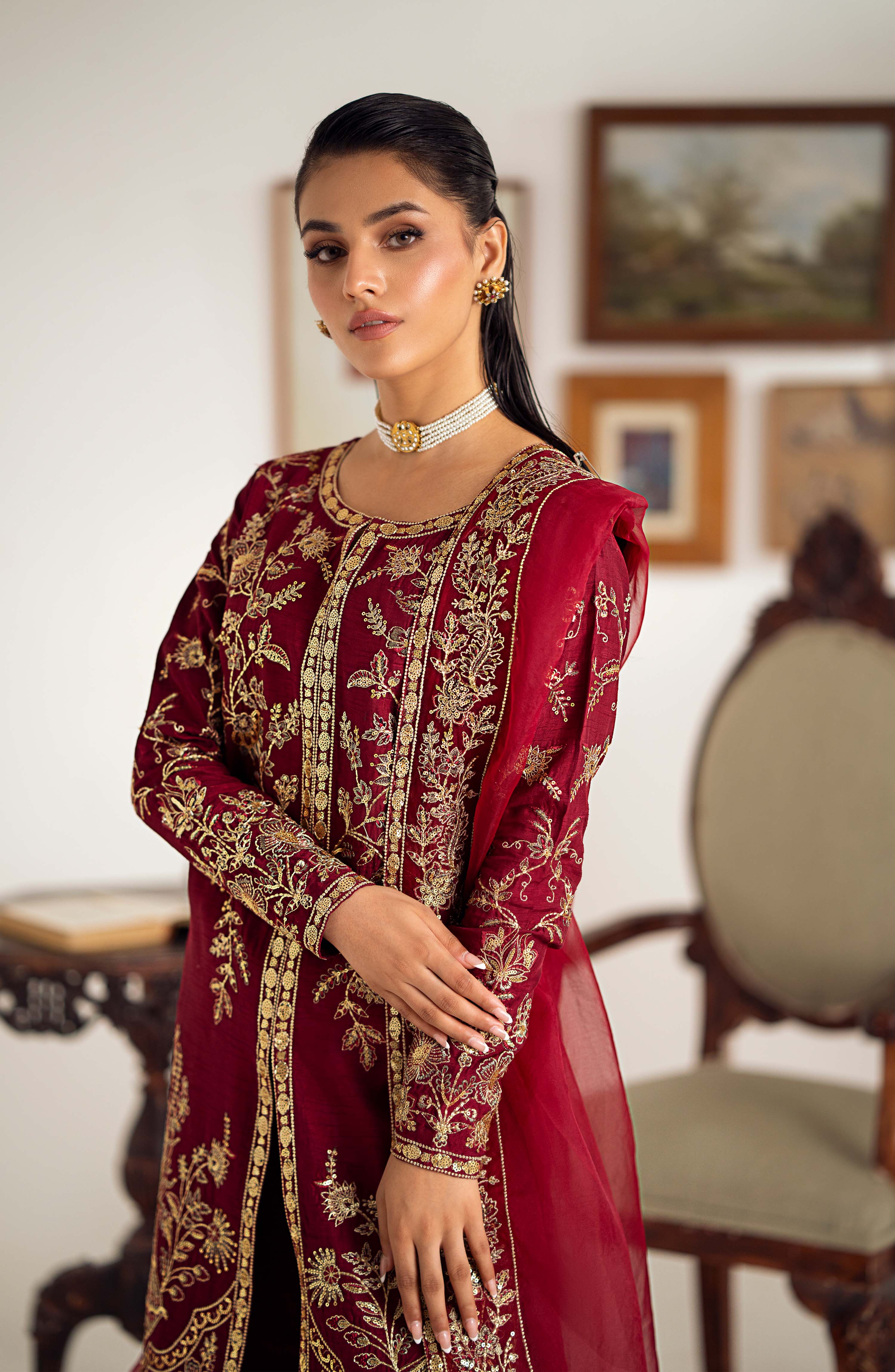 Maryum N Maria | Dastan Formals | ROSELA - MS40023 - Rang-e-Khaas