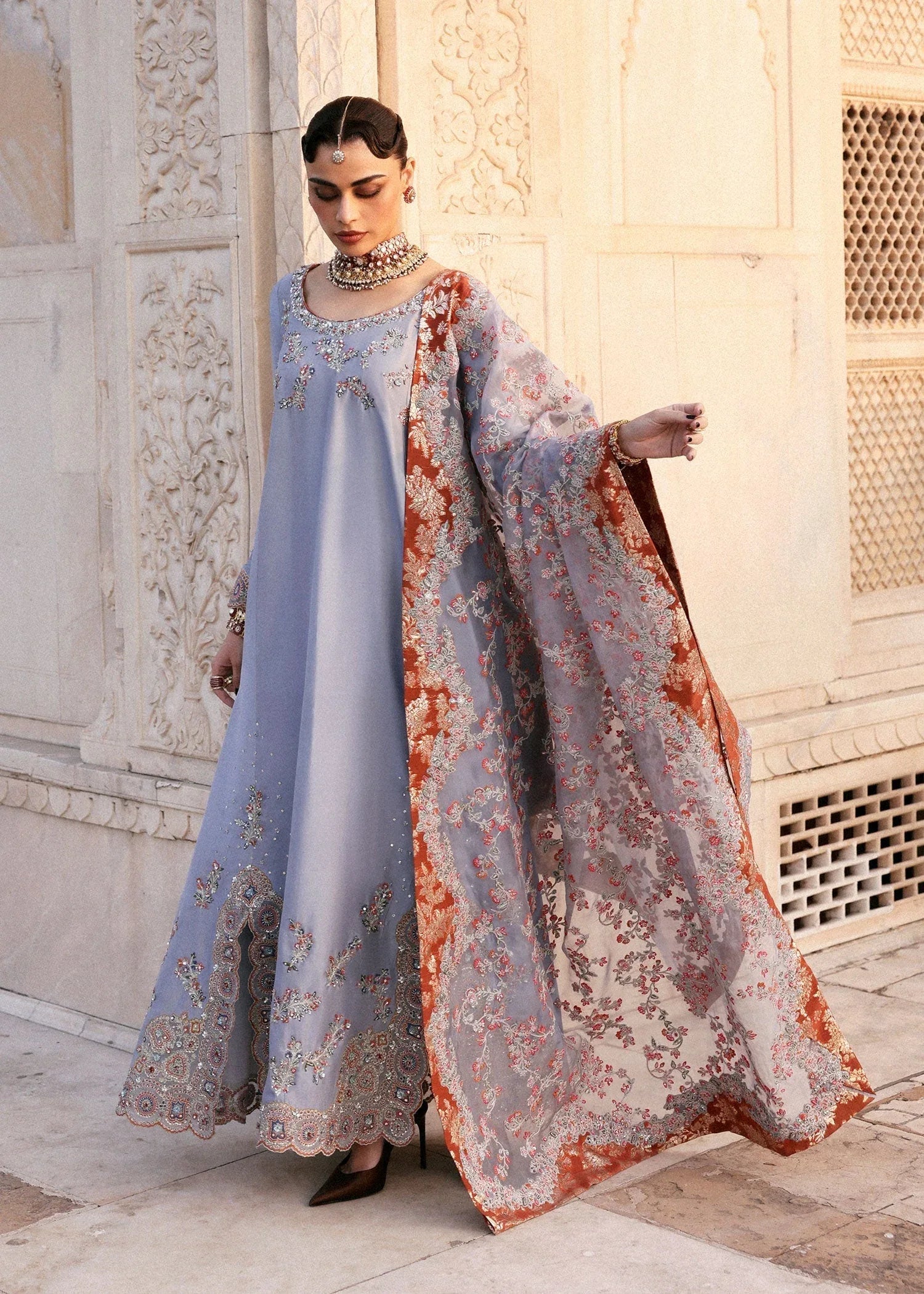 Hussain Rehar | Luxury Pret AW 25 | Periwina - Rang-e-Khaas
