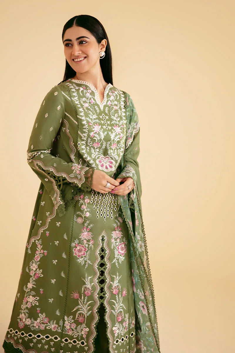 Qalamkar | Qlinekari Luxury Lawn | SQ-14 SEMAL - Rang-e-Khaas