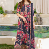 Iznik | Exclusive Lawn | SFL-12 EMBROIDERED LAWN
