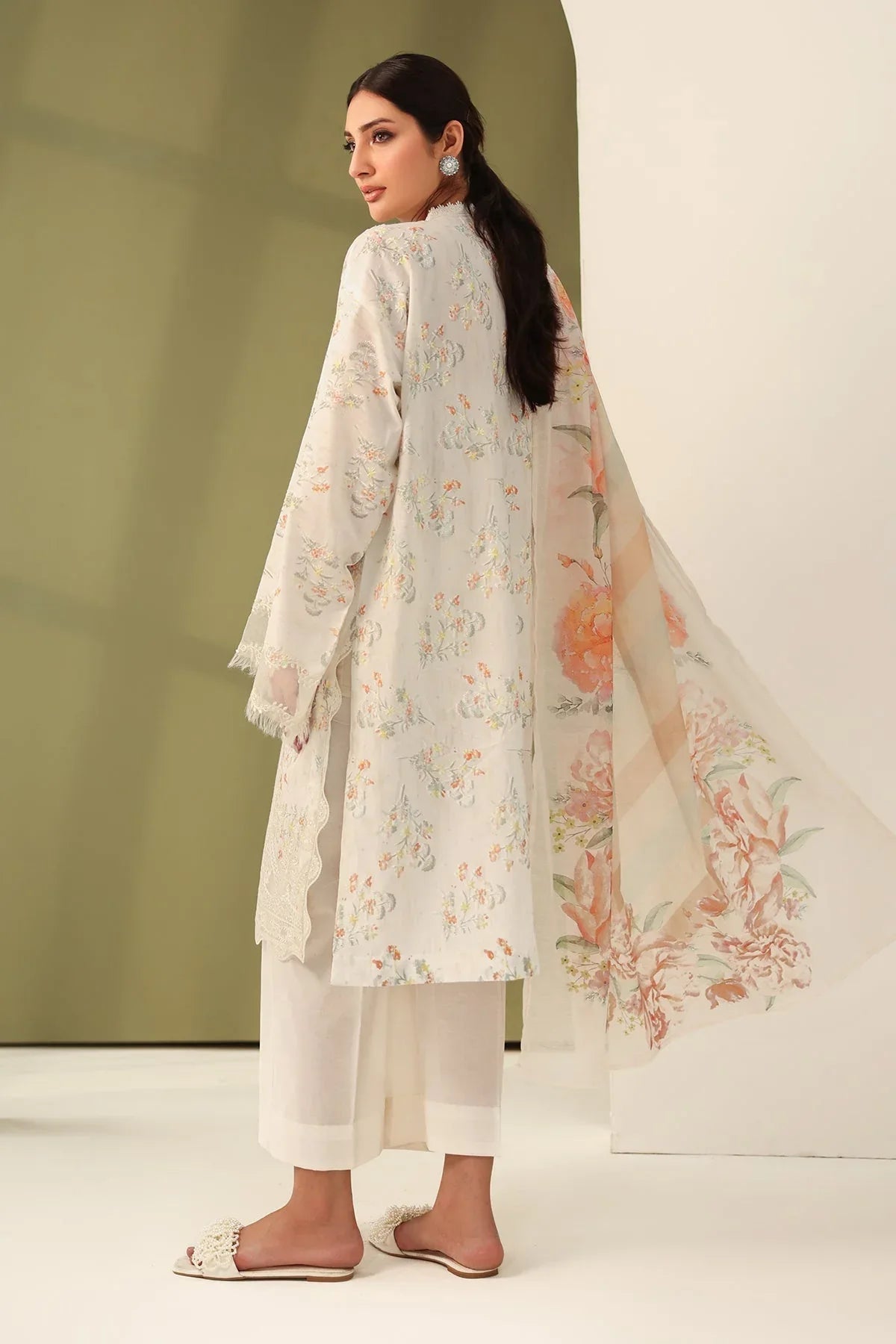 Baroque | Eid Printique | EMBROIDERED PRINTED LAWN UF-4181 - Rang-e-Khaas