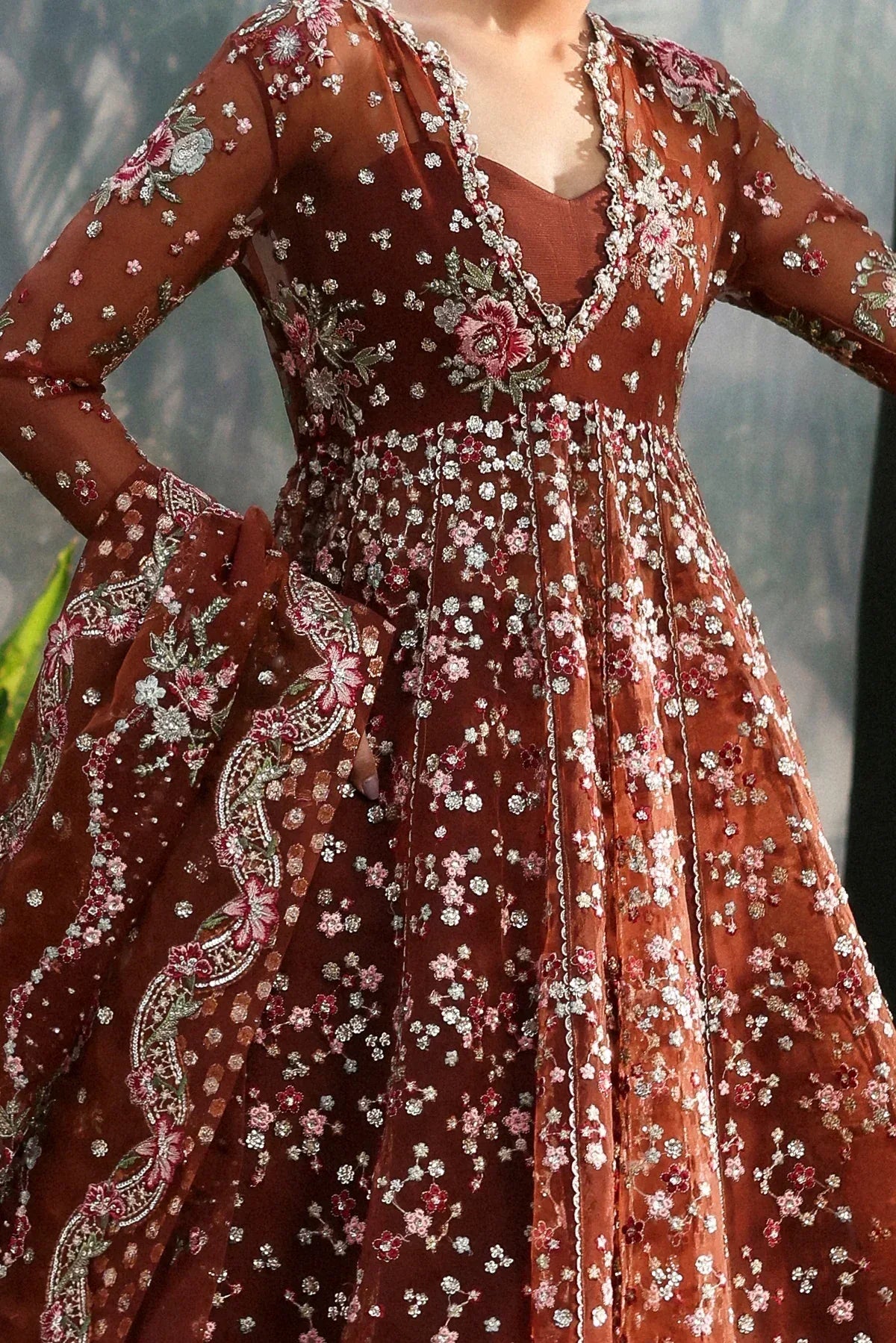 Afrozeh | La Fuchsia 25 | Shale - Rang-e-Khaas