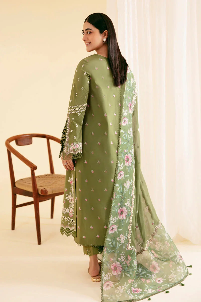 Qalamkar | Qlinekari Luxury Lawn | SQ-14 SEMAL - Rang-e-Khaas