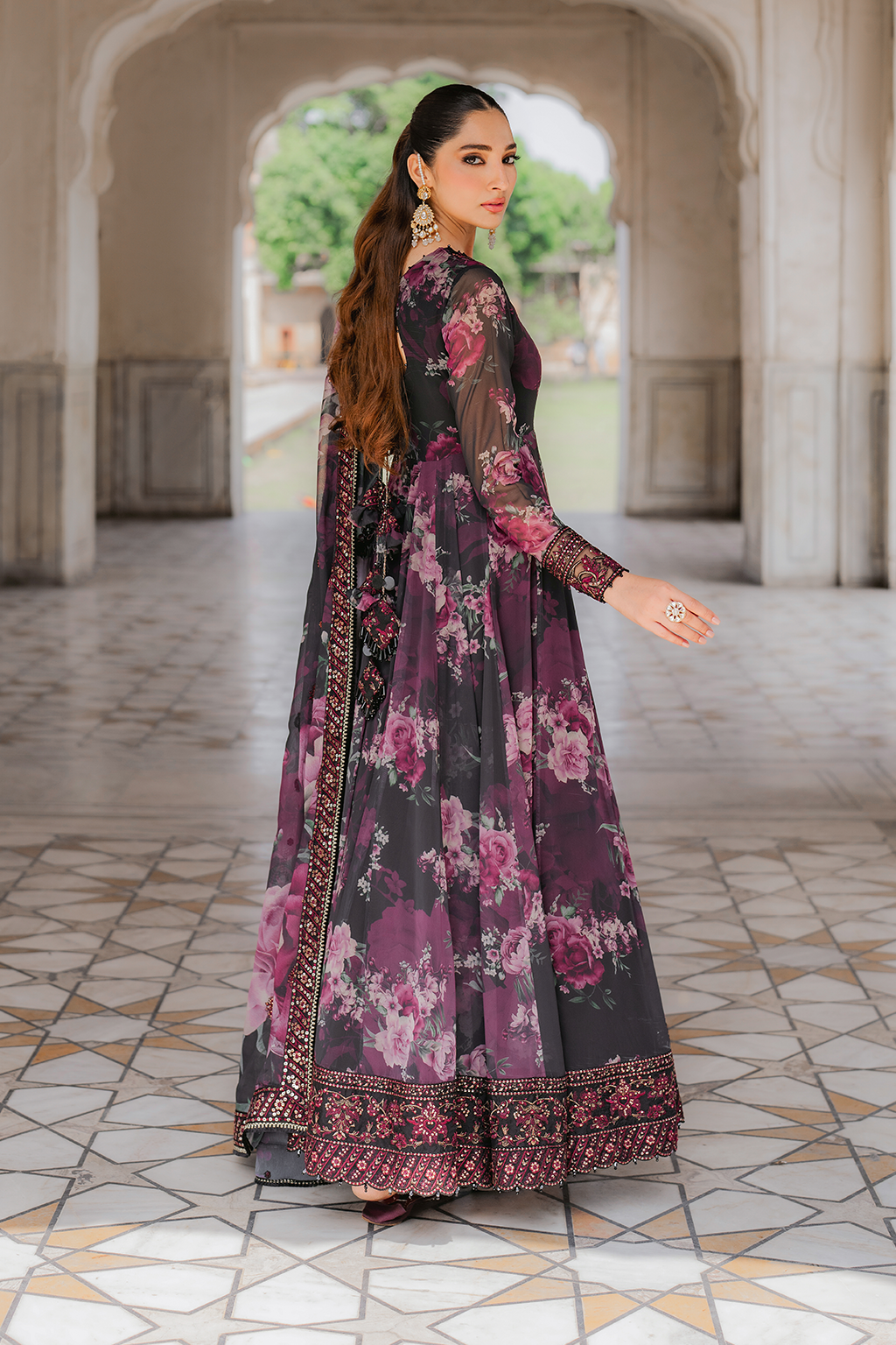 Iznik UE-315 Printed Chiffon