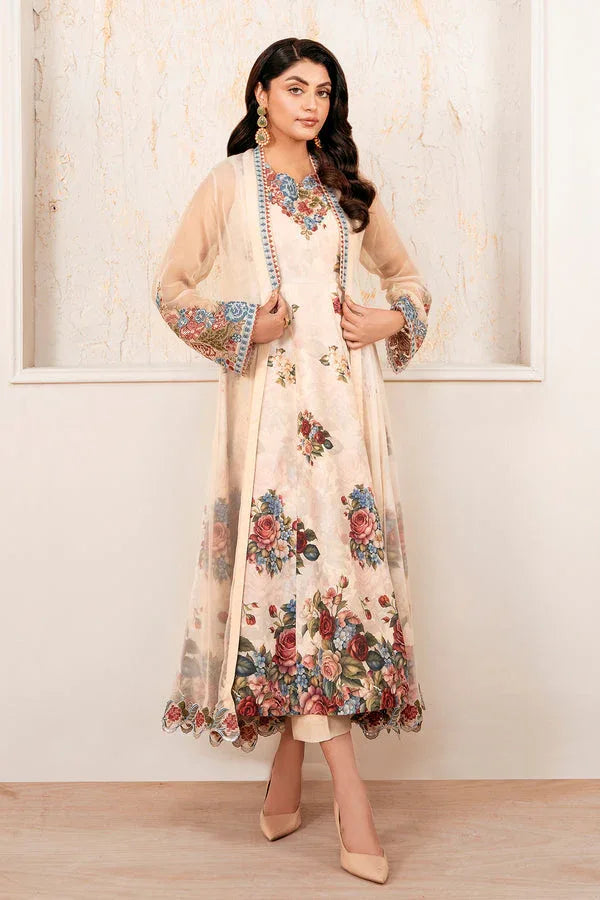 Baroque | Luxury Pret 25 | EMBROIDERED CHIFFON PR-1053 - Rang-e-Khaas