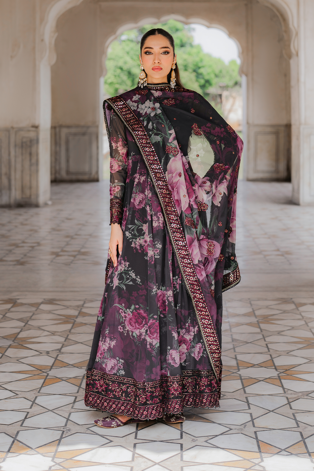 Iznik UE-315 Printed Chiffon