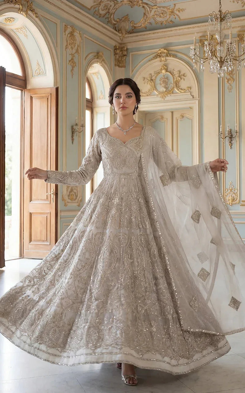 Ivory Lumière Mirror Gown