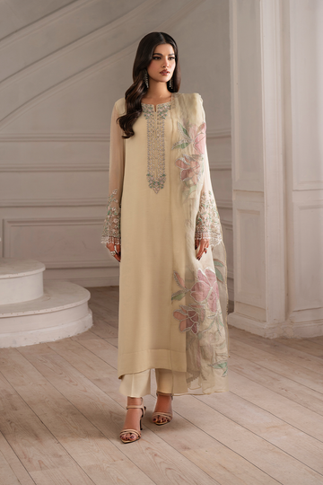 Iznik UE-413  Embroidered Chiffon
