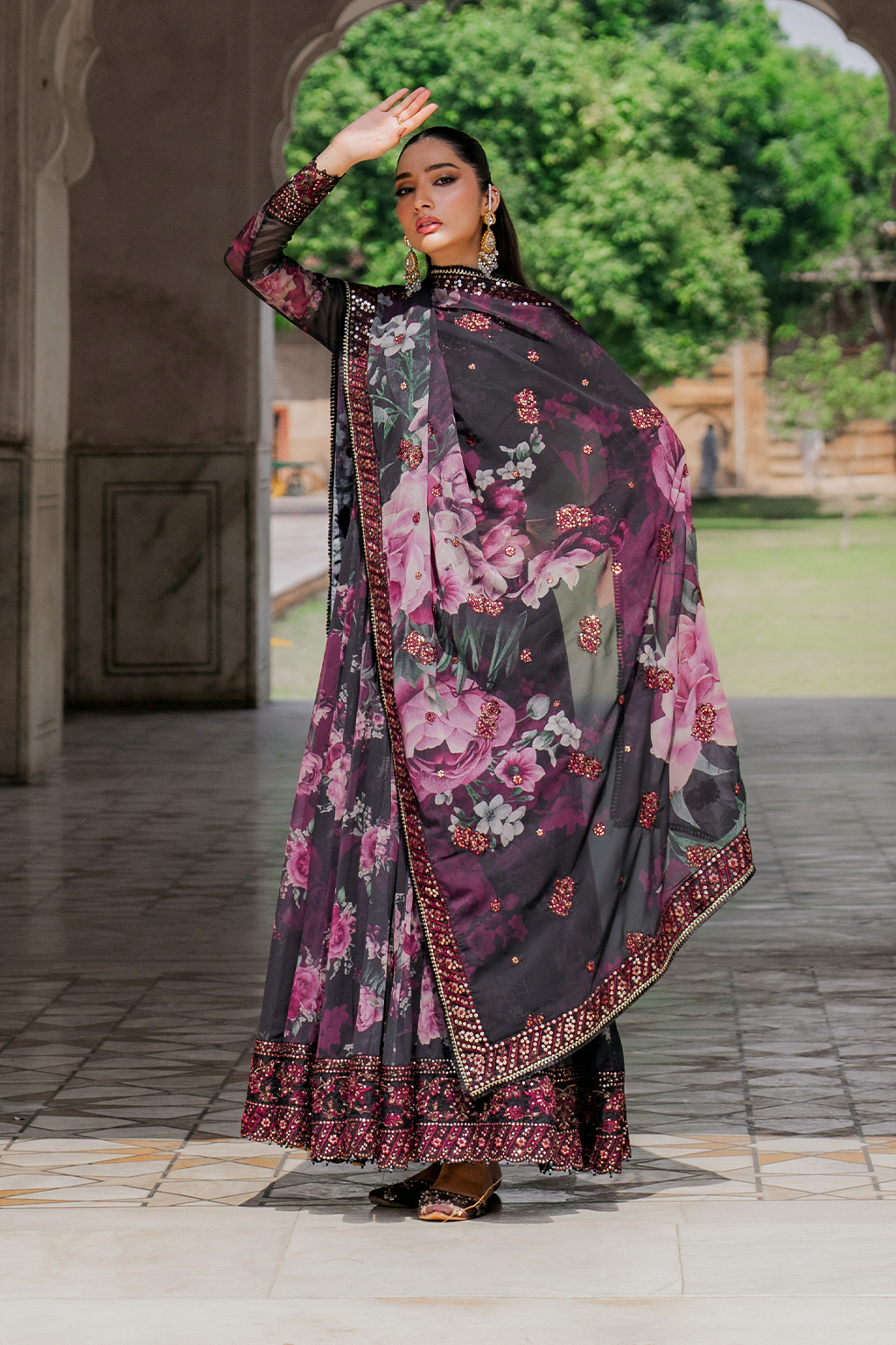 Iznik UE-315 Printed Chiffon