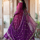 Iznik | Bandhani | UE-327 Embroidered Chiffon