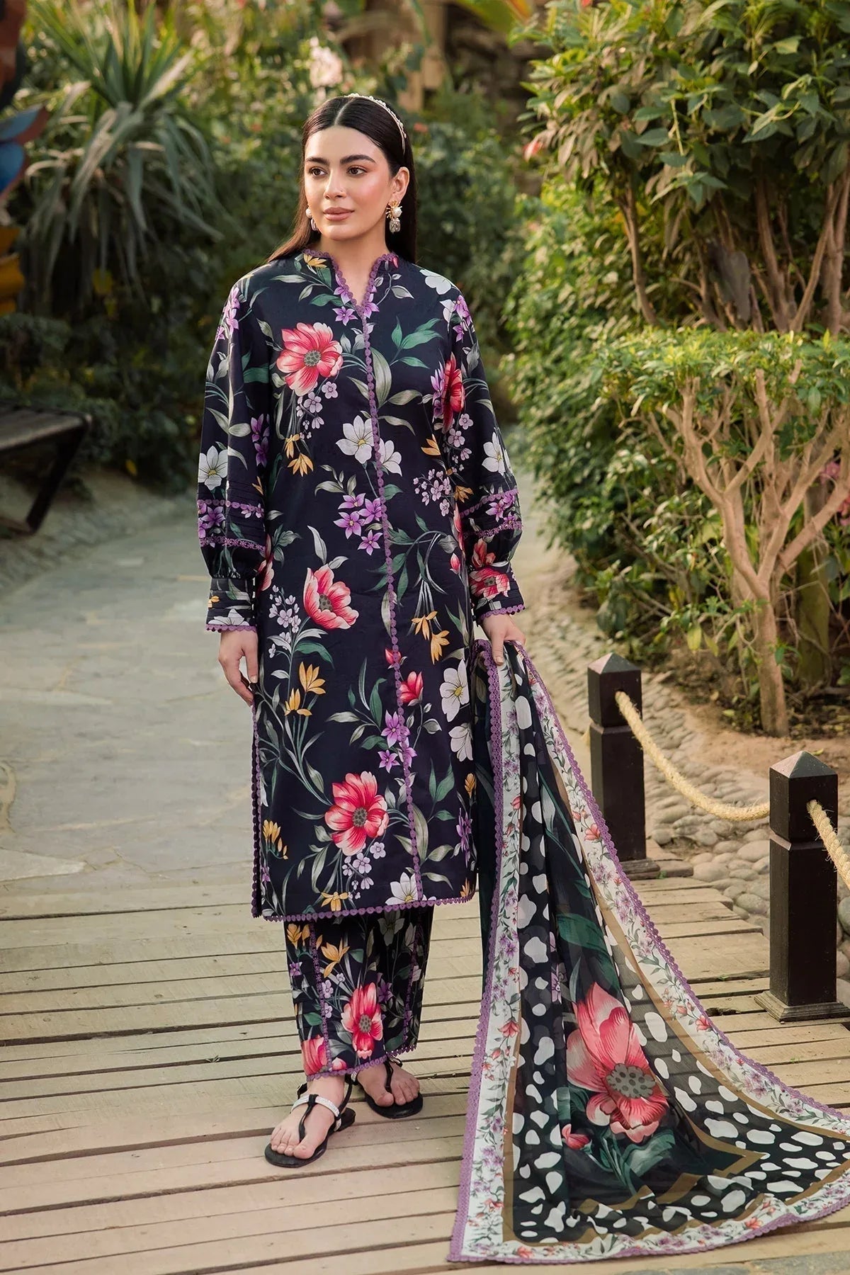 Alizeh | Sheen Lawn Prints 24 | VIOLA - Rang-e-Khaas