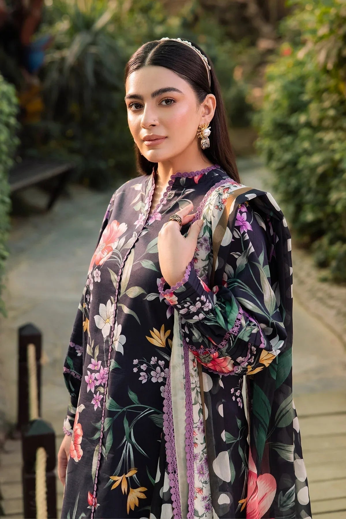 Alizeh | Sheen Lawn Prints 24 | VIOLA - Rang-e-Khaas