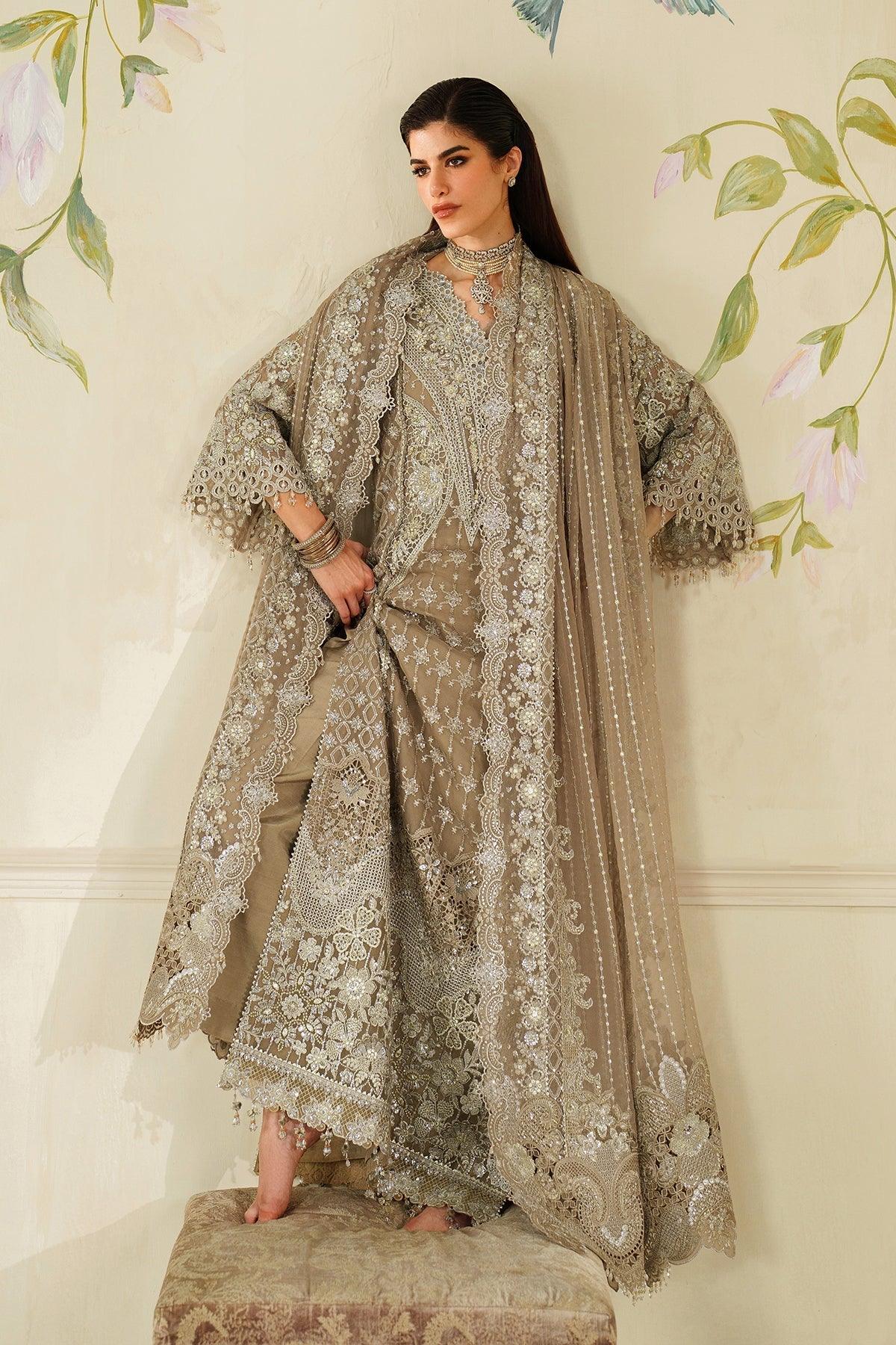 EMBROIDERED CHIFFON CH14-08 STITCHED