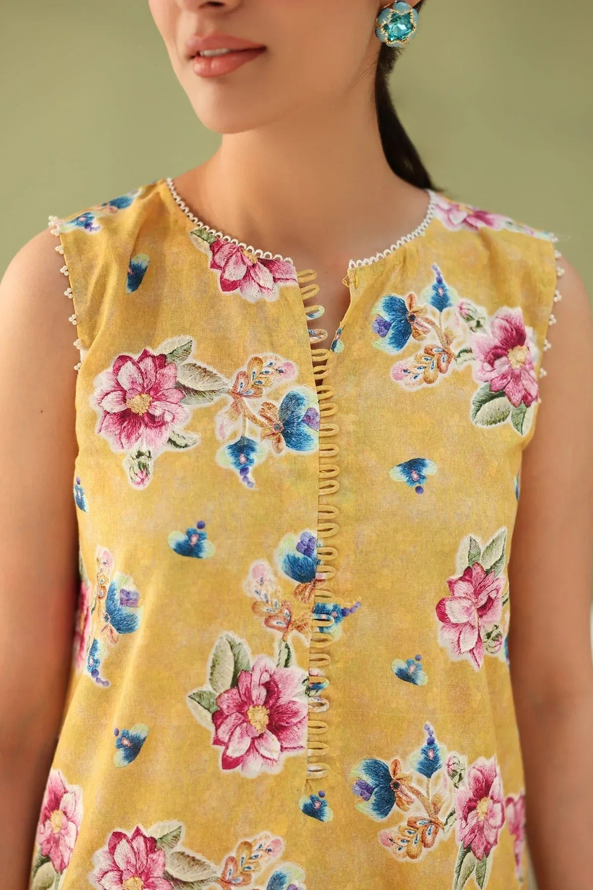 Baroque | Eid Printique | EMBROIDERED PRINTED LAWN UF-4182 - Rang-e-Khaas