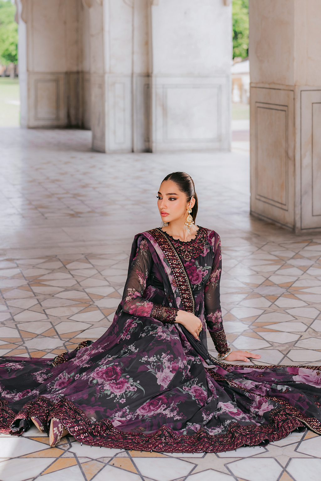 Iznik UE-315 Printed Chiffon