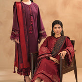 BAROQUE-EMBROIDERED SLUB KHADDAR UF-477