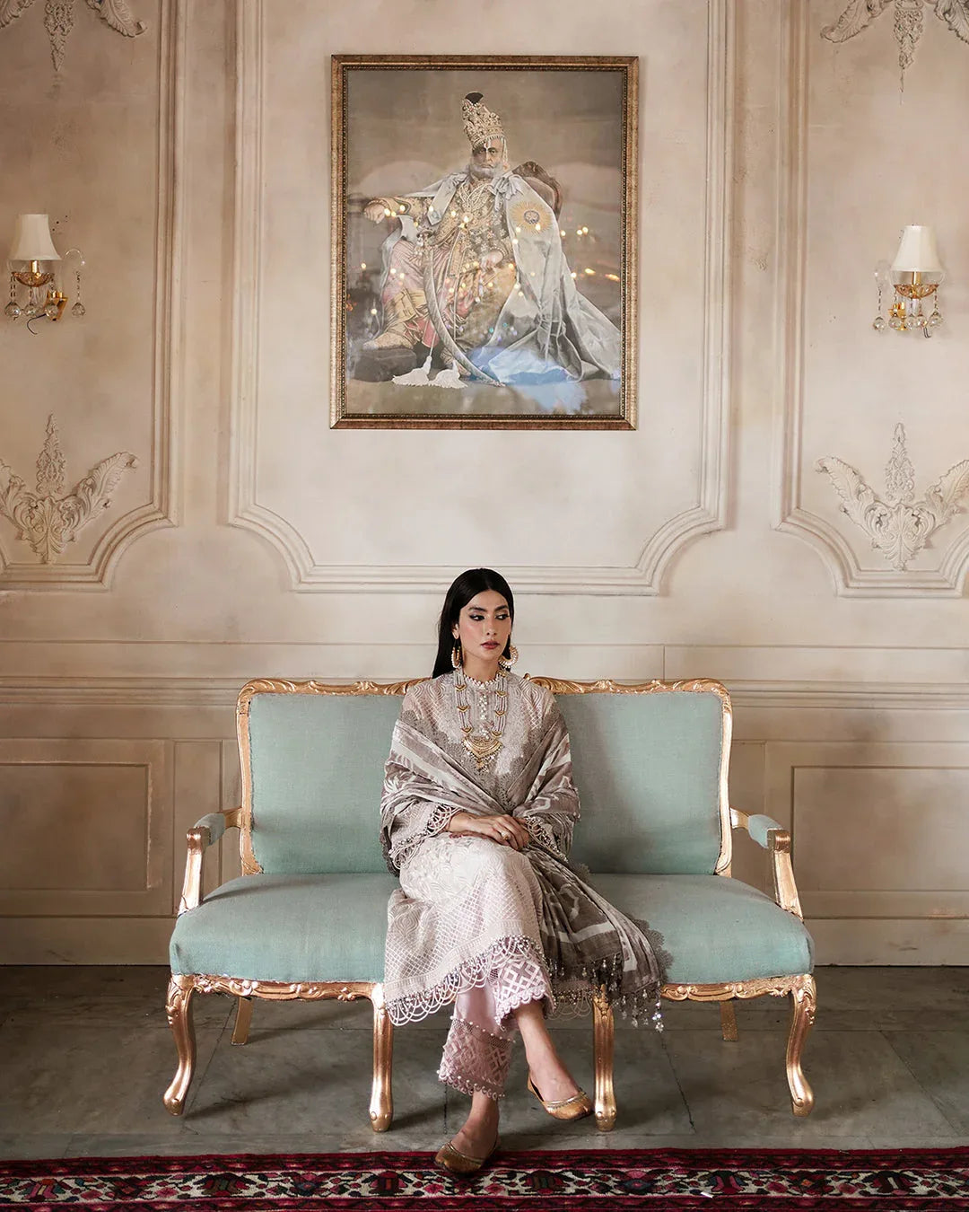 Sana Safinaz | Luxury Collection | Silver Gray - Rang-e-Khaas