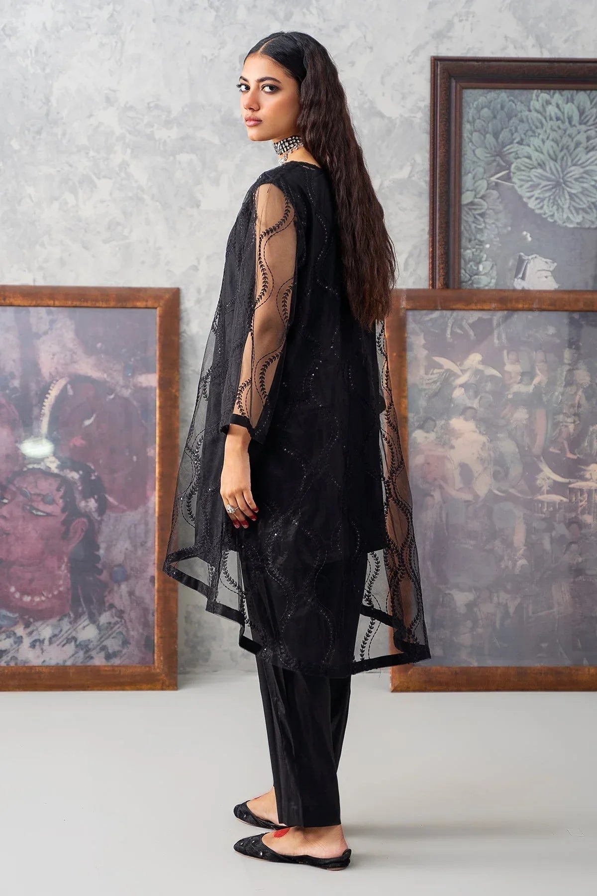 Charizma | Festive Pret | CMA-3-256 (BLACK) - Rang-e-Khaas
