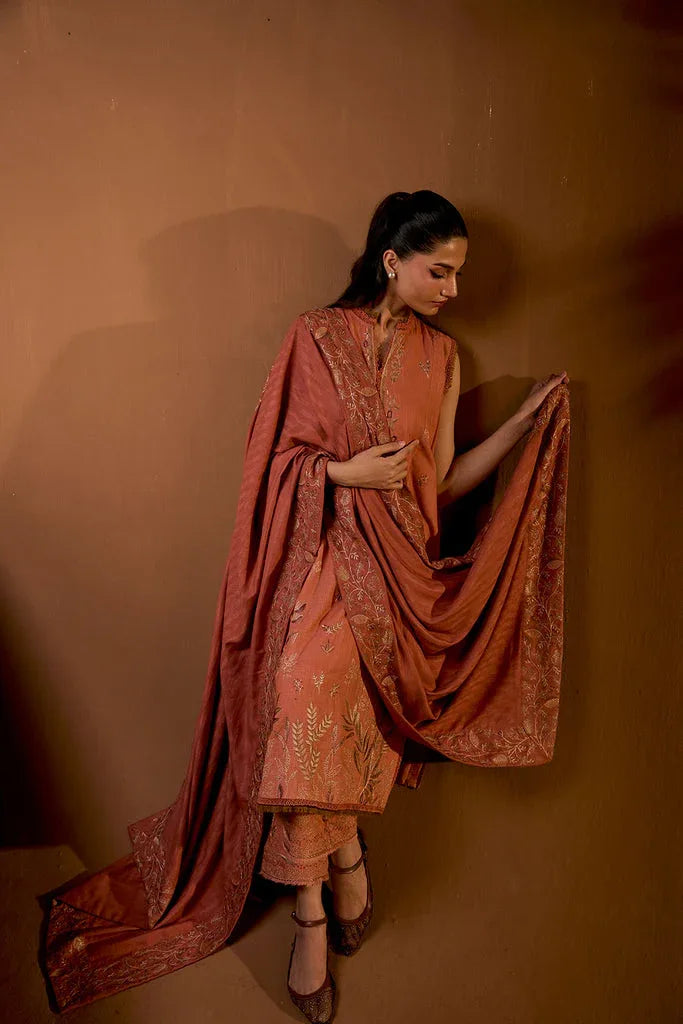Sobia Nazir | Winter Shawl 25 | Design 4A - Rang-e-Khaas