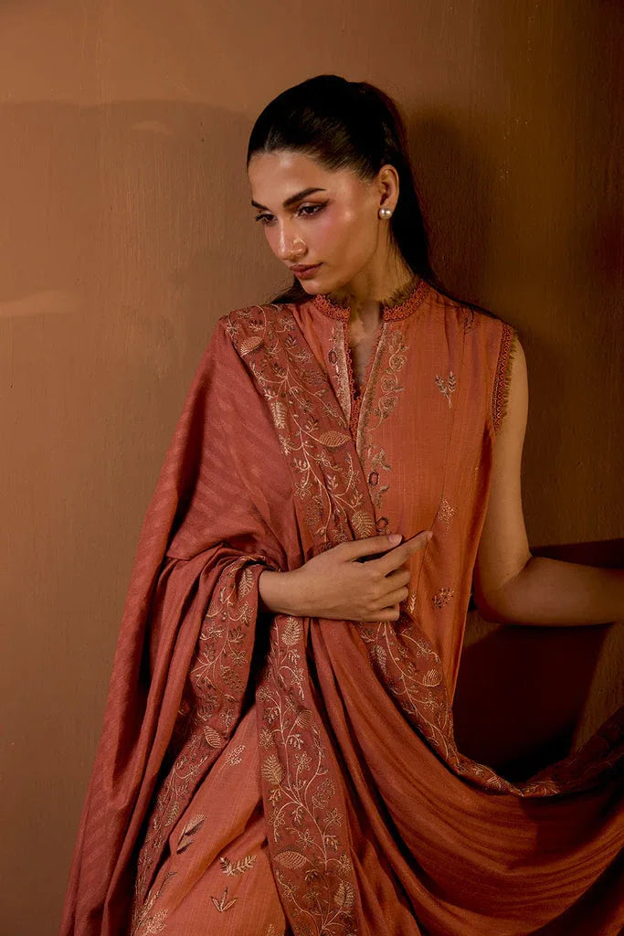 Sobia Nazir | Winter Shawl 25 | Design 4A - Rang-e-Khaas