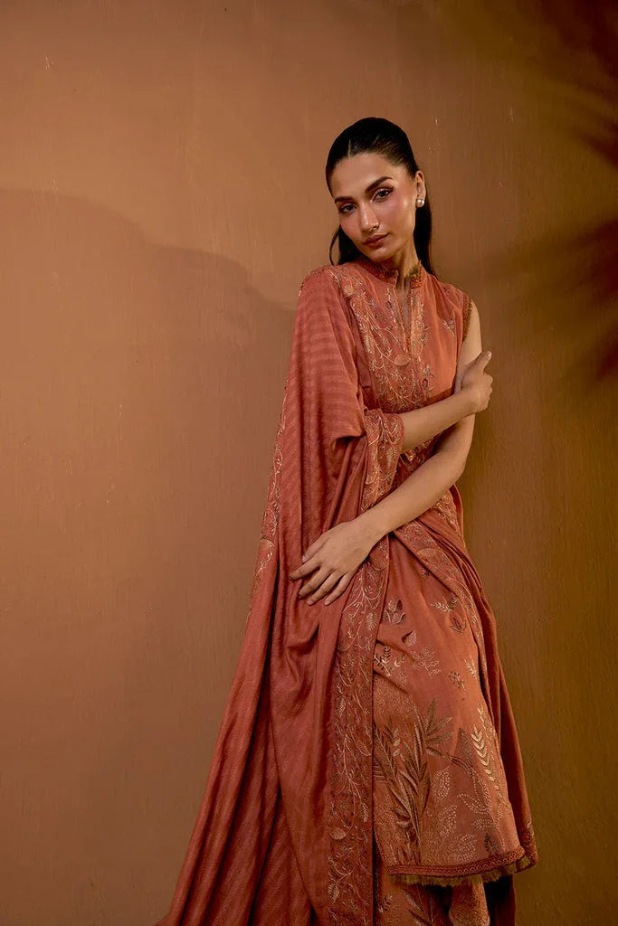 Sobia Nazir | Winter Shawl 25 | Design 4A - Rang-e-Khaas