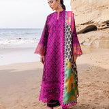 Zainab Chottani Embroidered Chikankari Lawn 3Pc Suit D-04B Naysa