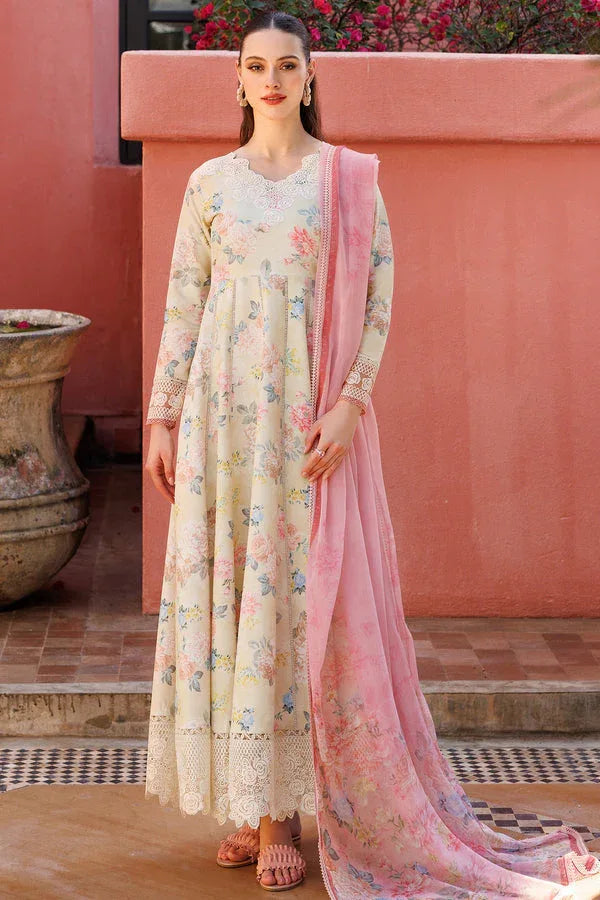 Farasha | Printed Essentials | Meadow Blush - Rang-e-Khaas