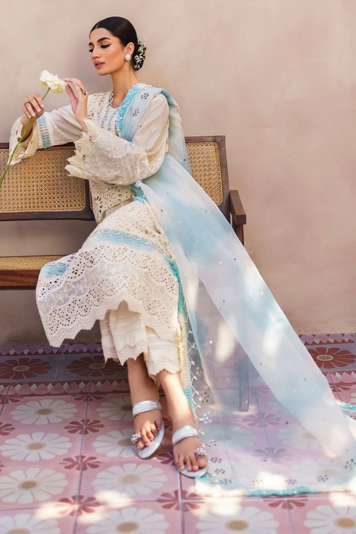 Nureh | Bazaar Lawn | NS-140 - Rang-e-Khaas