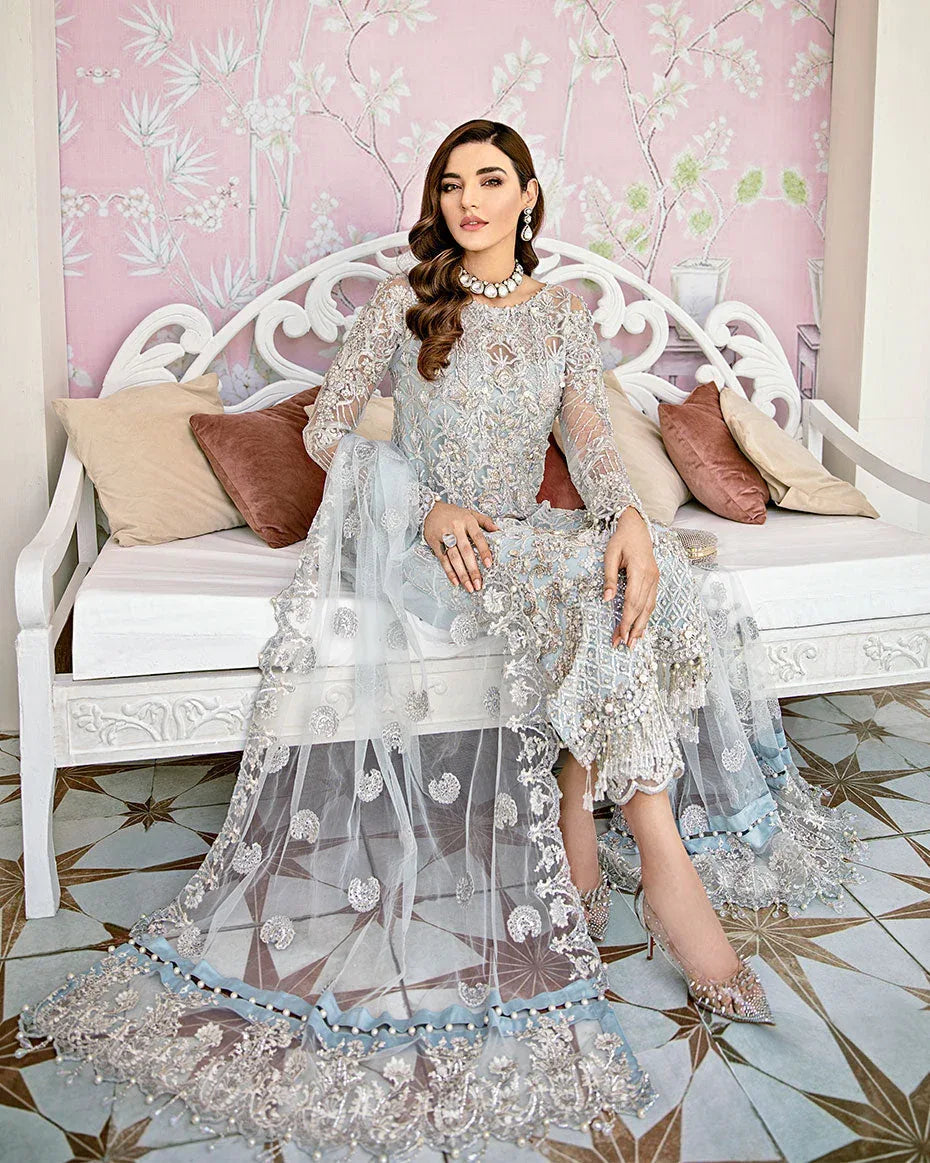 Gulaal | Wedding Formals | Avenir Embroidered Net 3-Piece Suit WS-01 - Rang-e-Khaas