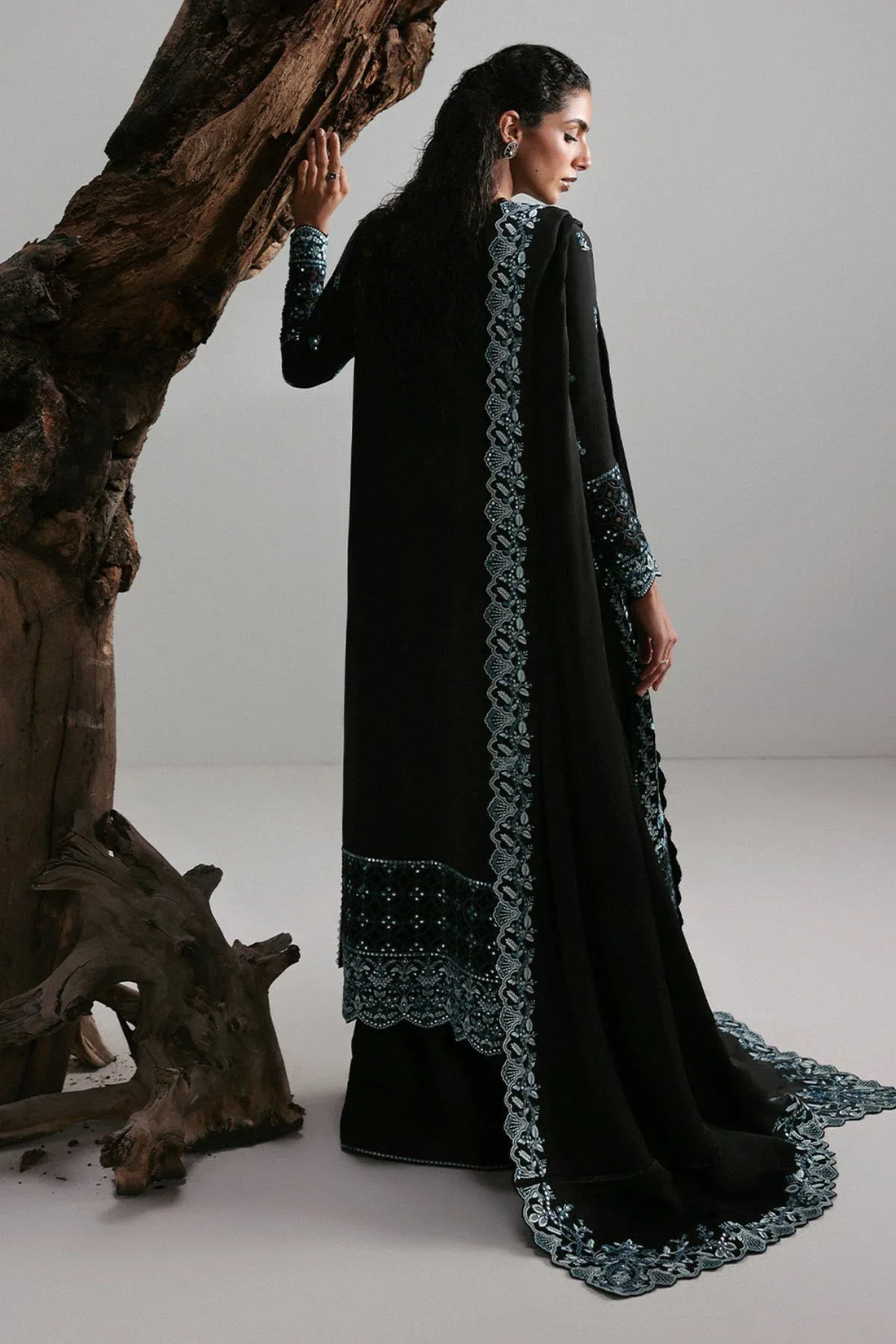 Afrozeh | Slate Ready to Wear | Rhylen - Rang-e-Khaas