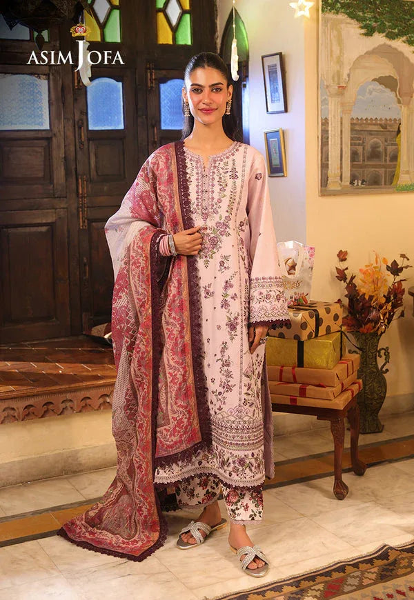 Asim Jofa | Summer Rhapsody | AJUBU-05 Embroidered Jacquard - Rang-e-Khaas