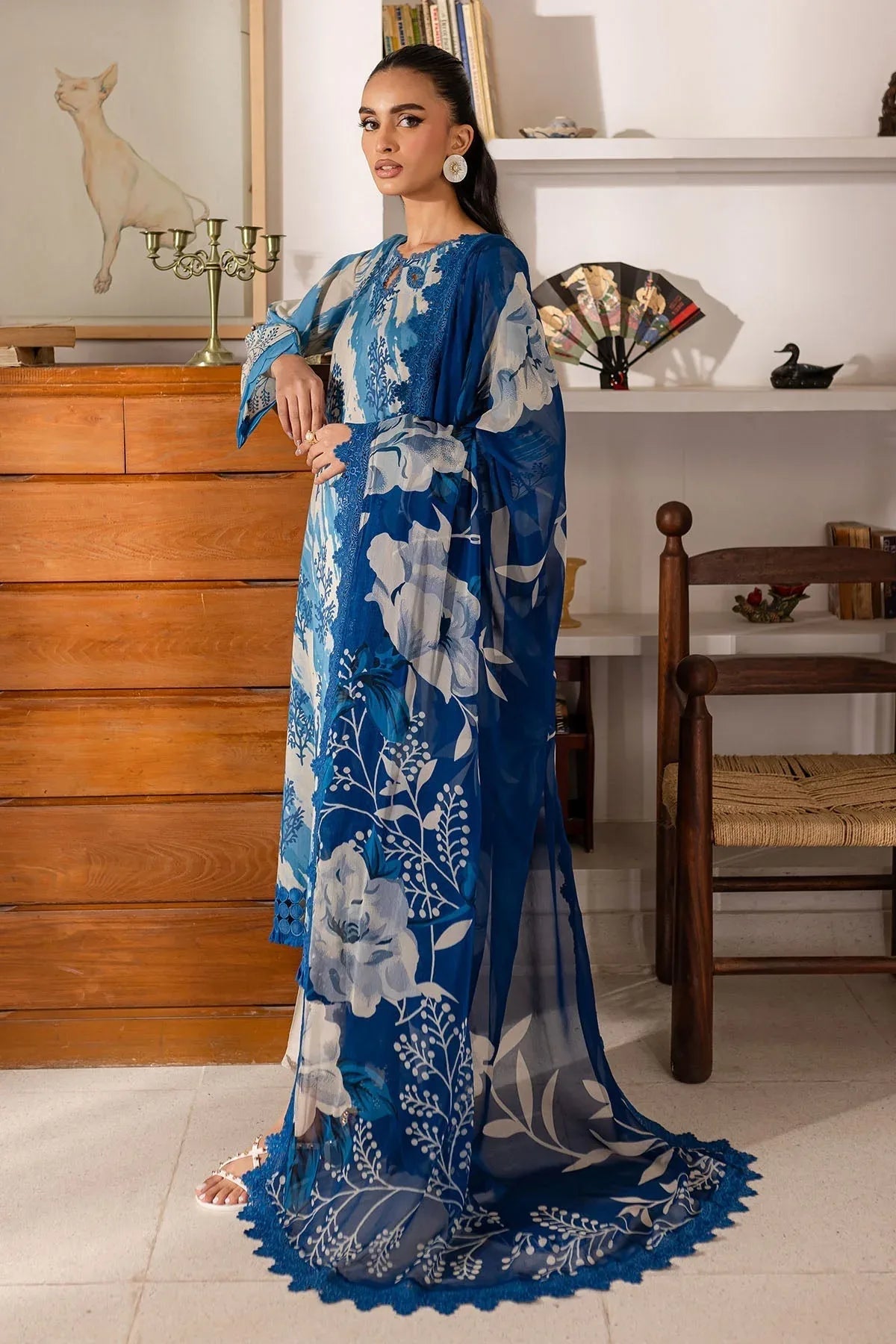 Nureh | Printed Lawn 25 | SP-148 - Rang-e-Khaas