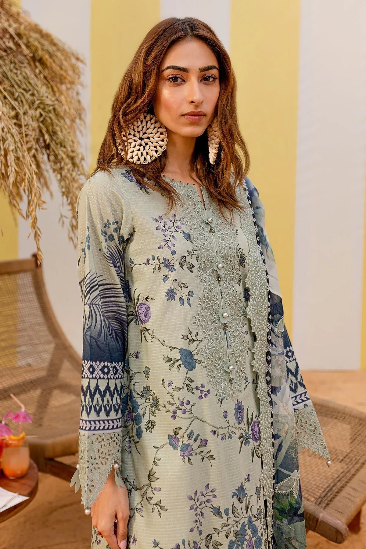 Nureh | Gardenia Lawn 25 | NSG-183 - Rang-e-Khaas