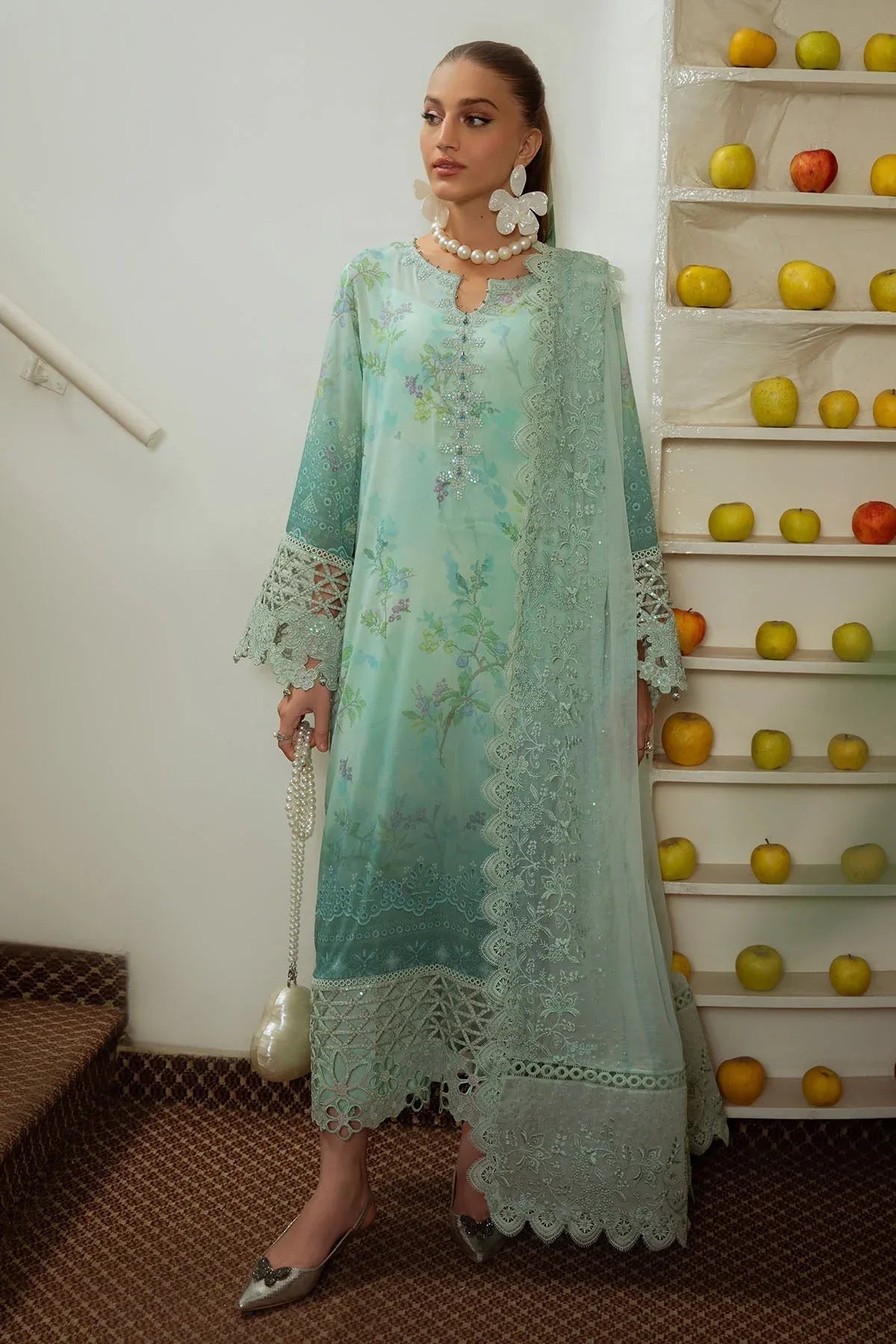 Nureh | Maya Swiss Lawn | NS-150 - Rang-e-Khaas