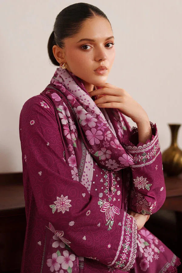 Farasha | Meline Premium Viscose 25 | Berry Blush - Rang-e-Khaas