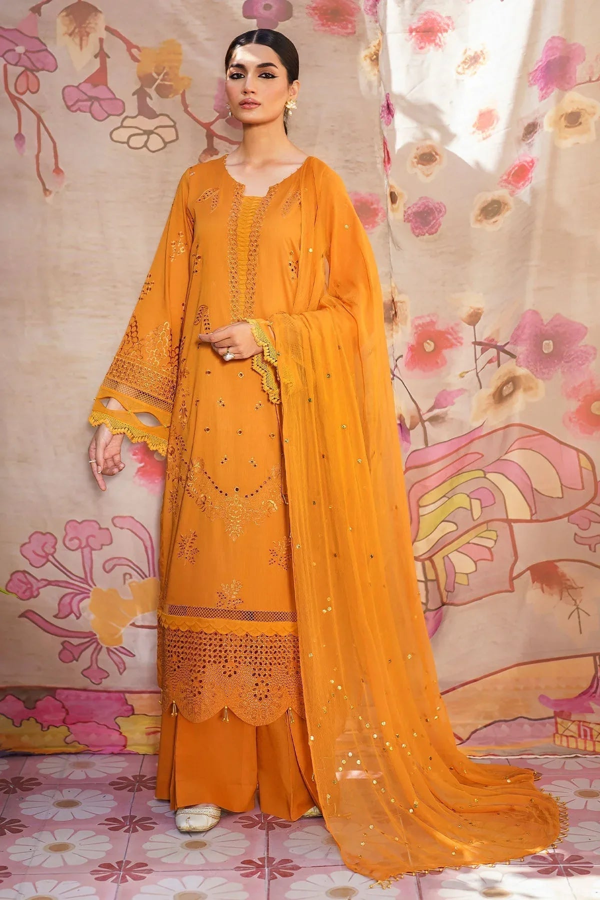 Nureh | Bazaar Lawn | NS-138 - Rang-e-Khaas