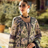 Elaf Premium | Print Chikankari 25 | ELK-08B AZZURRO