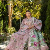 Elaf Premium | Print Chikankari 25 | ELK-03B PRINCESS ROSE
