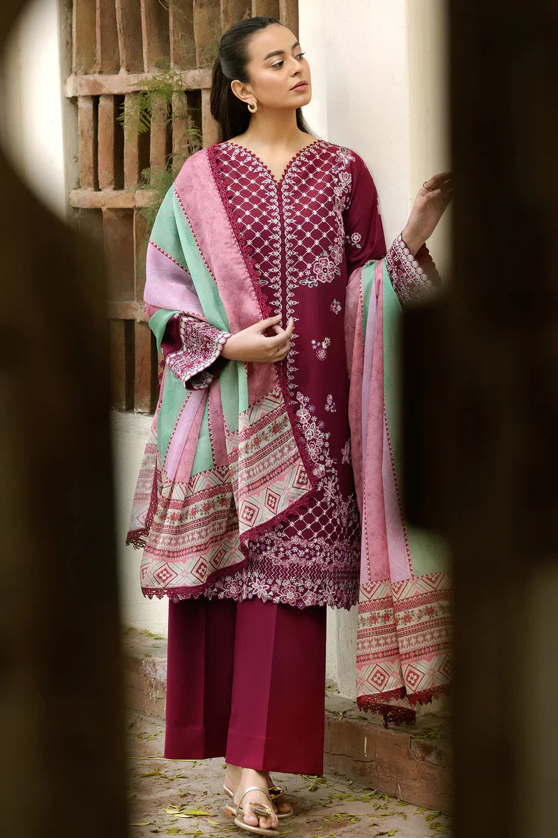 Farasha | Summer weaves| Satin Ruby